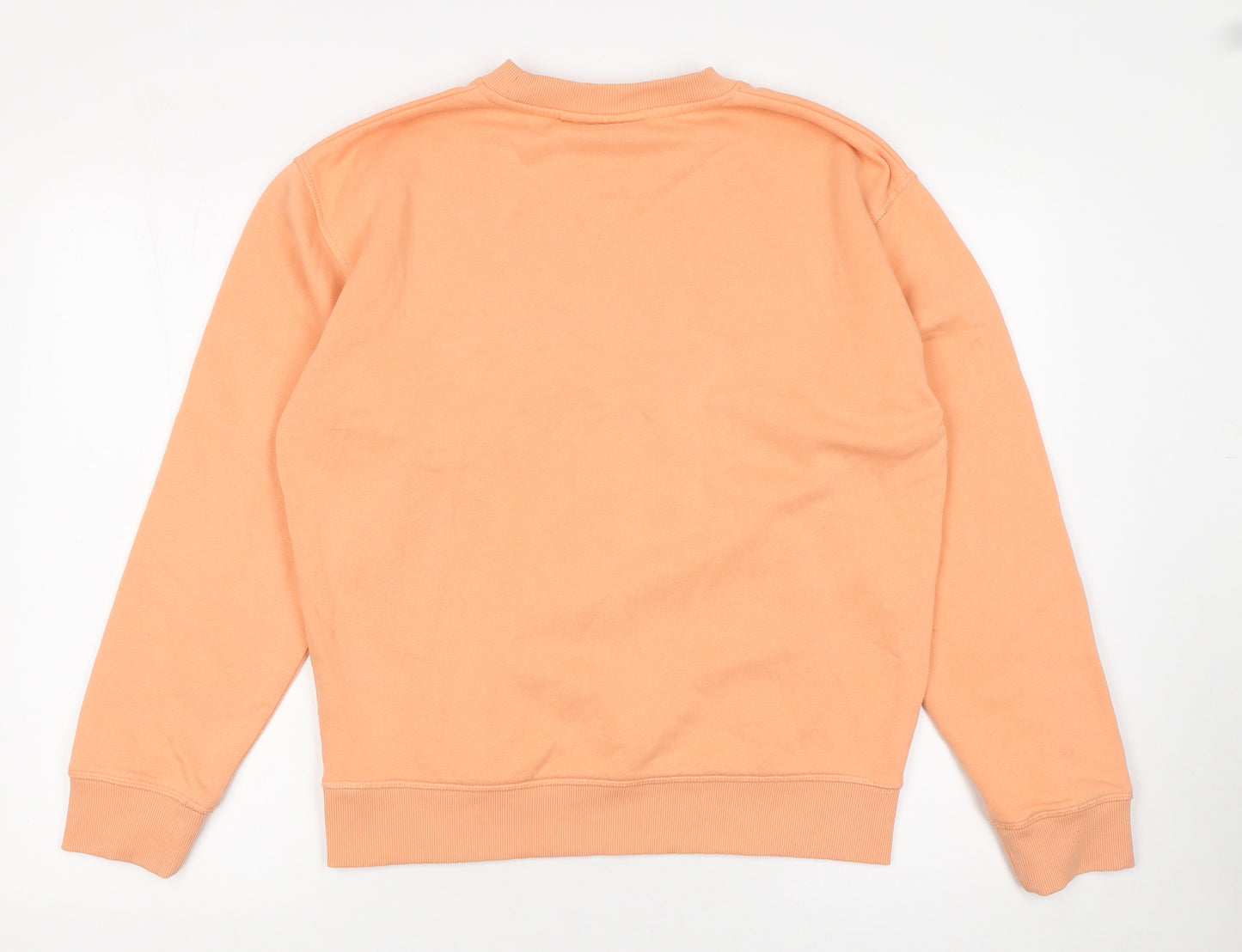 Juicy Couture Women’s Peach Sweatshirt Small Cotton Blend Sporty Crew Neck