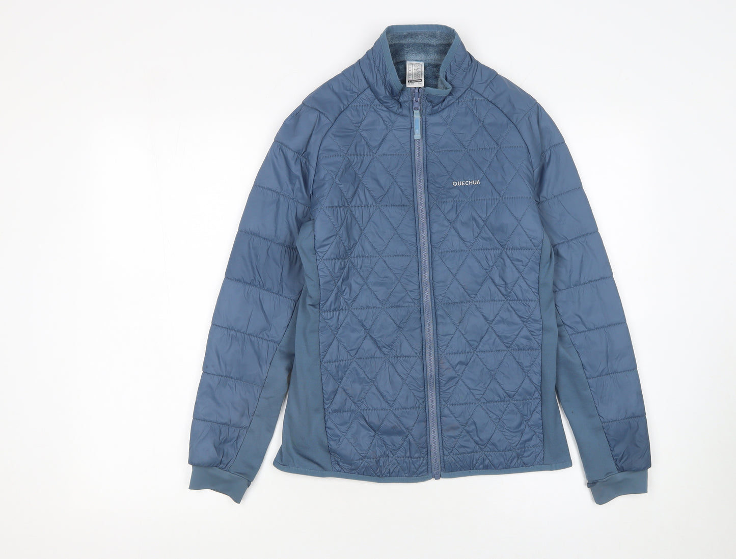 Quechua Girls Blue 12-13 Years Lightweight Quilted Activewear Jacket