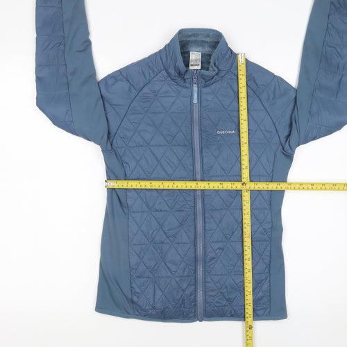 Quechua Girls Blue 12-13 Years Lightweight Quilted Activewear Jacket