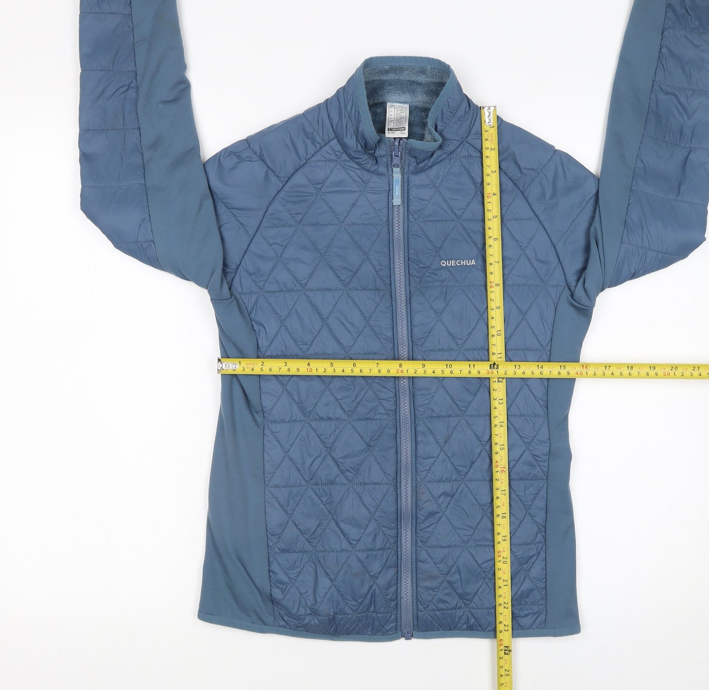 Quechua Girls Blue 12-13 Years Lightweight Quilted Activewear Jacket