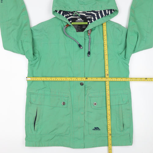 Trespass Women's Green Waterproof Hooded Parka Jacket Size 12