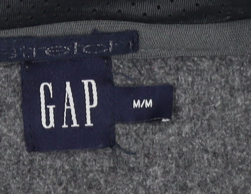 GAP Women’s Grey Full Zip Hooded Sweatshirt M Wool Blend Warm Jacket