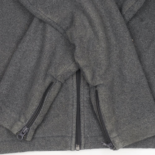 GAP Women’s Grey Full Zip Hooded Sweatshirt M Wool Blend Warm Jacket