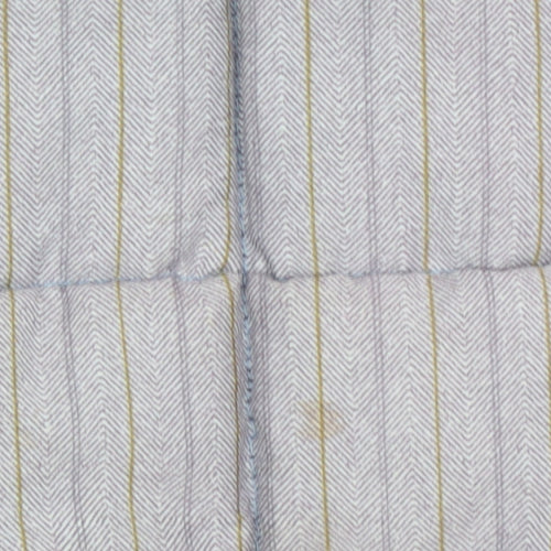 Vintage Puffa Women Beige Striped Padded Waistcoat S