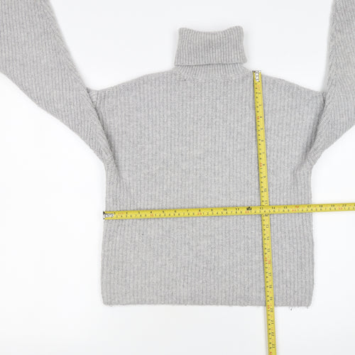 Friends Like These Women’s Grey Roll Neck Chunky Knit Jumper XS