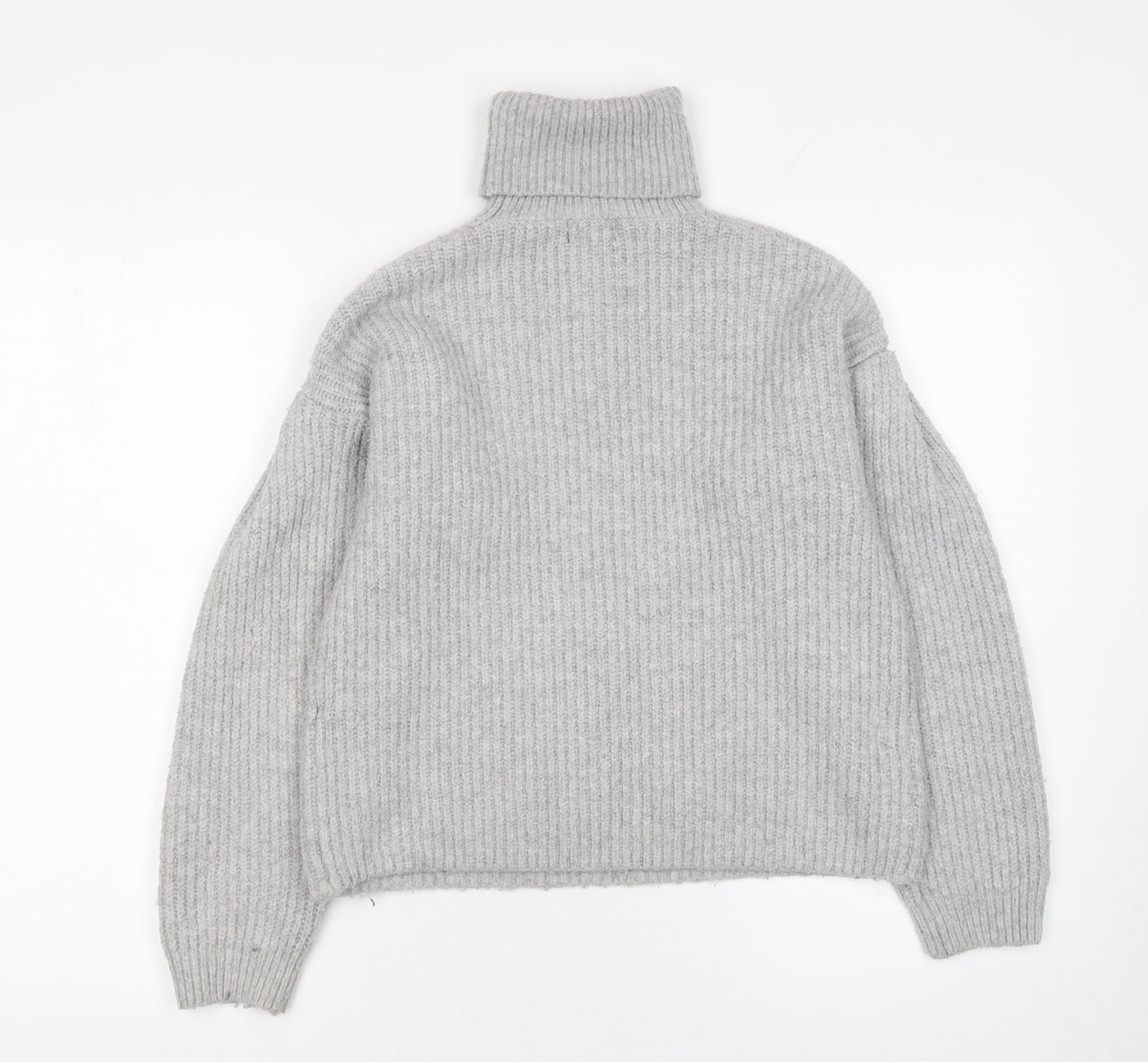 Friends Like These Women’s Grey Roll Neck Chunky Knit Jumper XS