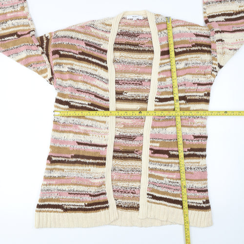 Next Women’s Multicoloured Knit Long Sleeve Open Cardigan Size 14