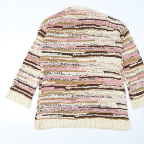 Next Women’s Multicoloured Knit Long Sleeve Open Cardigan Size 14
