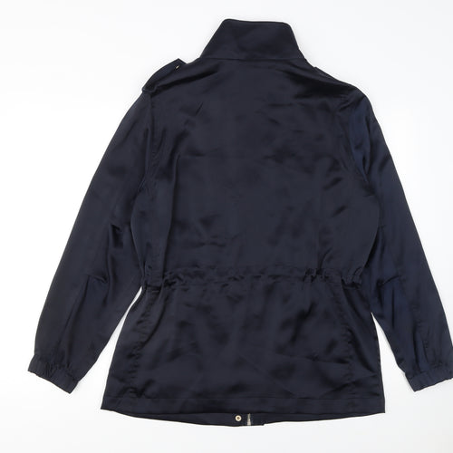 Next Women’s Blue Military Style Mid-Length Jacket Size 10