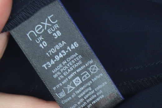 Next Women’s Blue Military Style Mid-Length Jacket Size 10