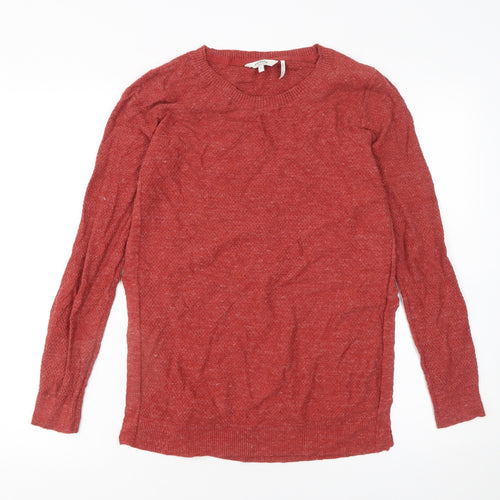 FatFace Women’s Red Cotton Crew Neck Jumper Size 8