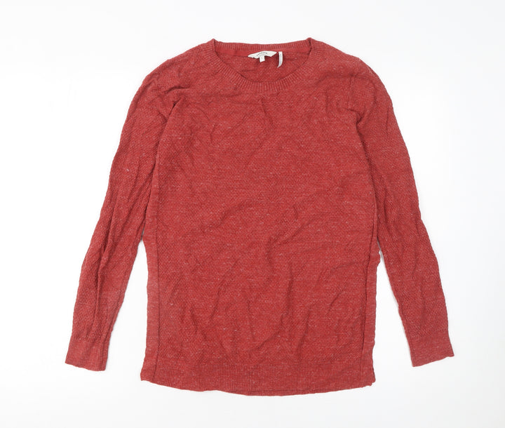 FatFace Women’s Red Cotton Crew Neck Jumper Size 8