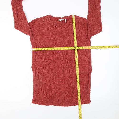 FatFace Women’s Red Cotton Crew Neck Jumper Size 8