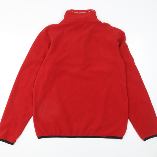 Craghoppers Men's Red Fleece 1/4 Zip Pullover Sweatshirt M