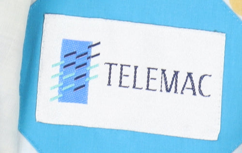 Telemac Women Blue Hooded Mid-Length Jacket Size 12