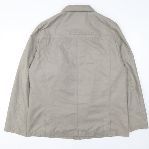Jupiter Men's Beige Stand-Up Collar Mid-Length Jacket Size 40