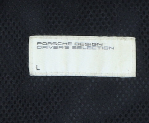 Porsche Design Men's Black L Windproof Driving Jacket
