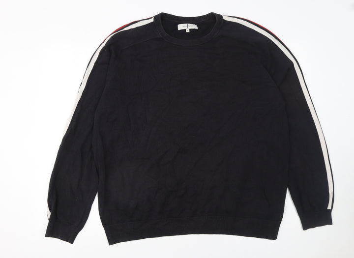 Jasper Conran Men’s Black XL Cotton Crew Neck Jumper