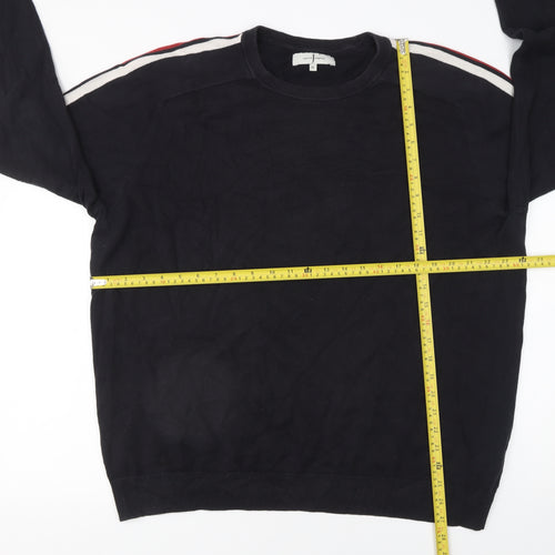 Jasper Conran Men’s Black XL Cotton Crew Neck Jumper