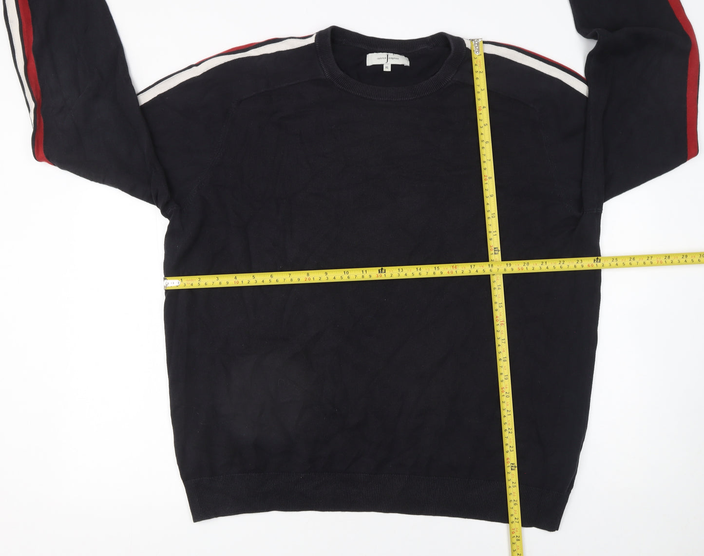 Jasper Conran Men’s Black XL Cotton Crew Neck Jumper
