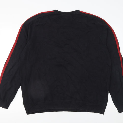Jasper Conran Men’s Black XL Cotton Crew Neck Jumper