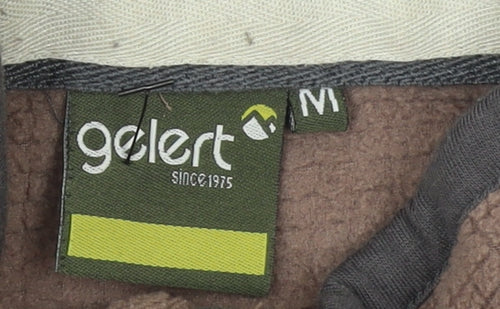 Gelert Mens Brown 1/4 Zip Fleece Pullover Sweatshirt Size M