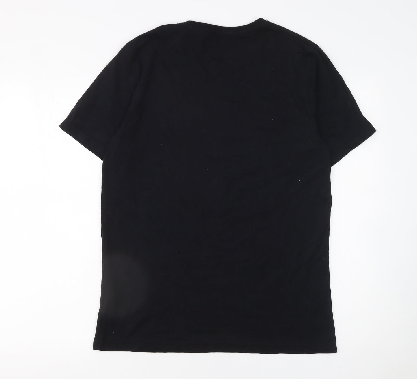 Snapback Unisex Black Tribal Graphic Cotton T-Shirt Medium
