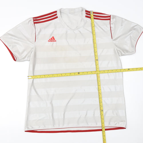 Adidas Men's White 2XL Football Training Jersey T-Shirt