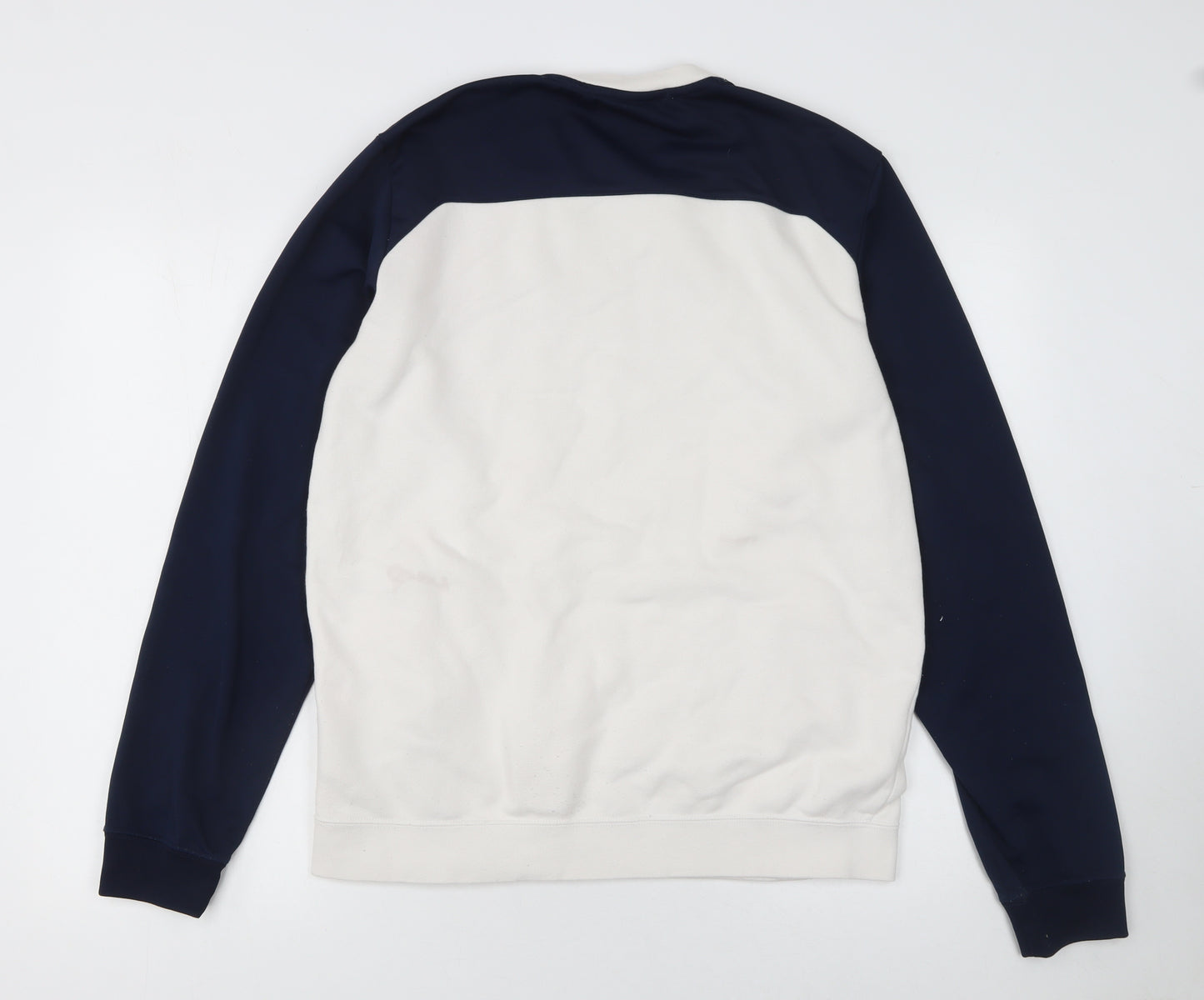 Nike Men's White Pullover Sweatshirt M Logo Sports Crew Neck