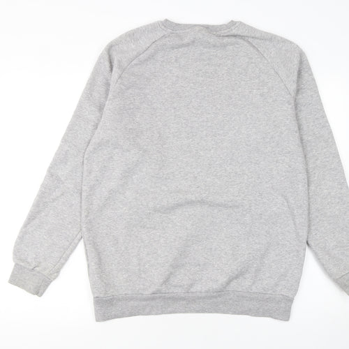 Adidas Womens Grey Crew Neck Sweatshirt XS Classic Logo Pullover