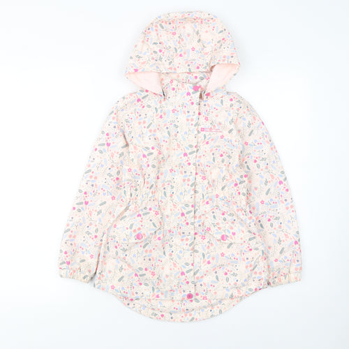 Mountain Warehouse Girls Multicoloured Floral Waterproof Hooded Rain Coat 7-8 Years