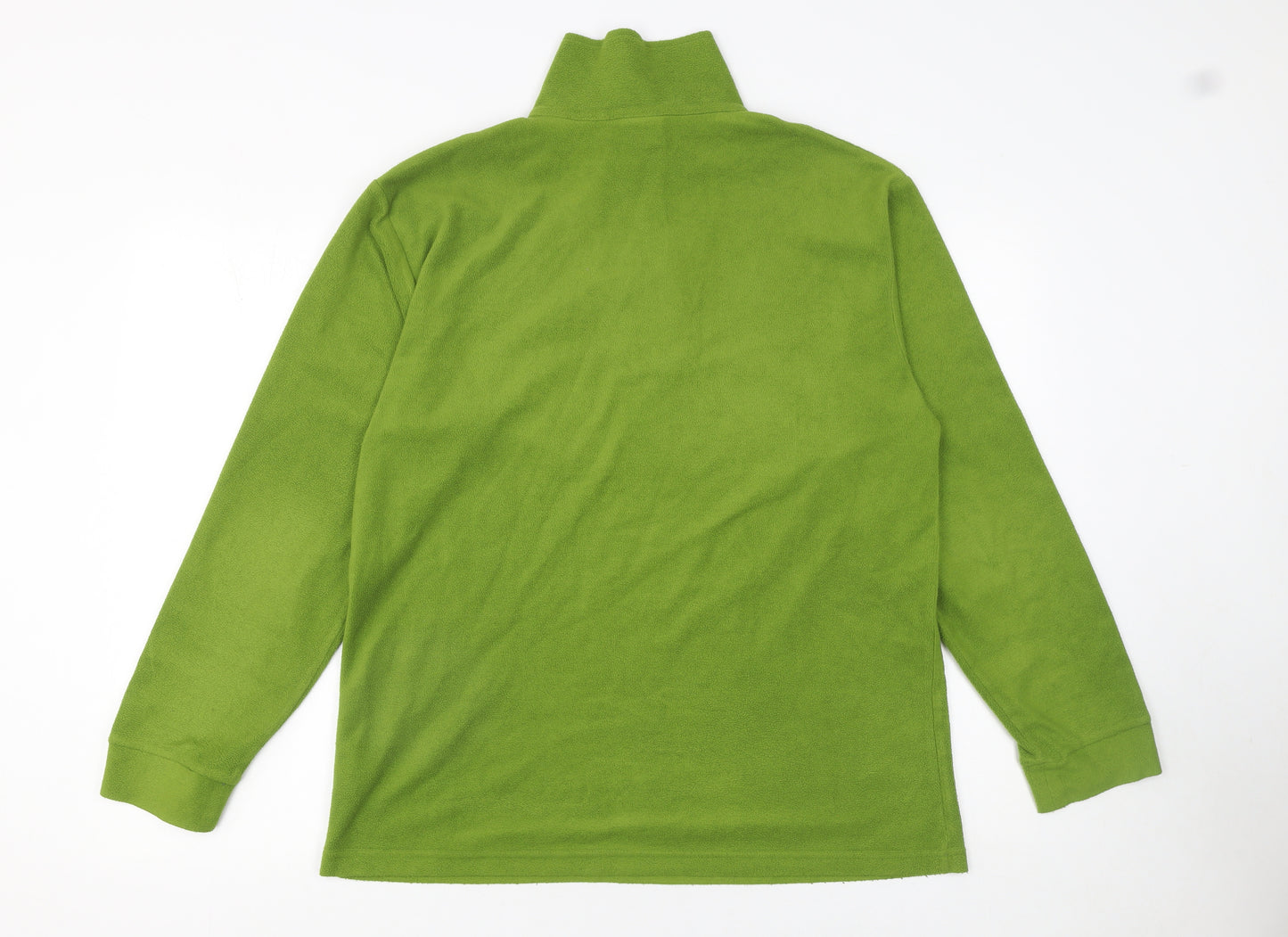 Trespass Men's Green Fleece 1/4 Zip Pullover Sweatshirt Size M