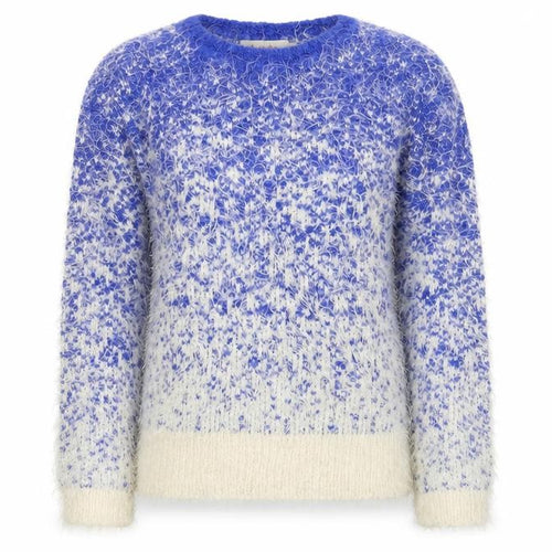 Louche Women’s Blue Crew Neck Chunky Knit Jumper Size 10