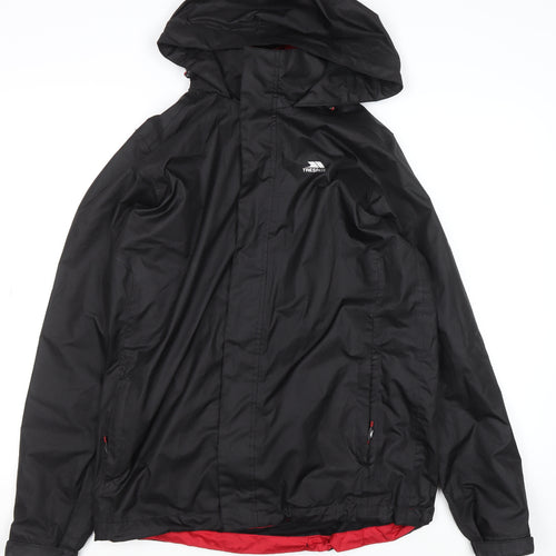 Trespass Men's Black XS Waterproof Hooded Rain Coat Windproof Jacket