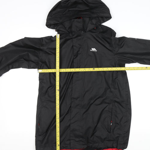 Trespass Men's Black XS Waterproof Hooded Rain Coat Windproof Jacket
