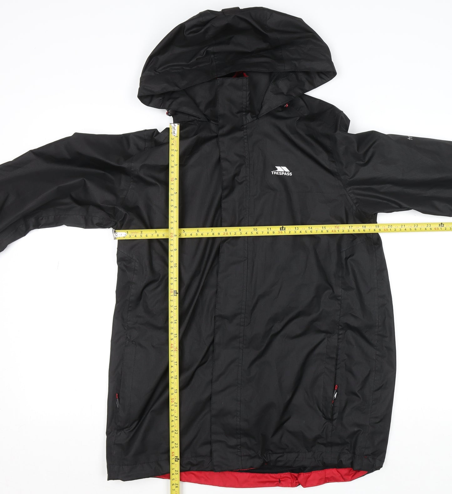Trespass Men's Black XS Waterproof Hooded Rain Coat Windproof Jacket