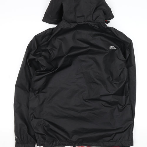 Trespass Men's Black XS Waterproof Hooded Rain Coat Windproof Jacket
