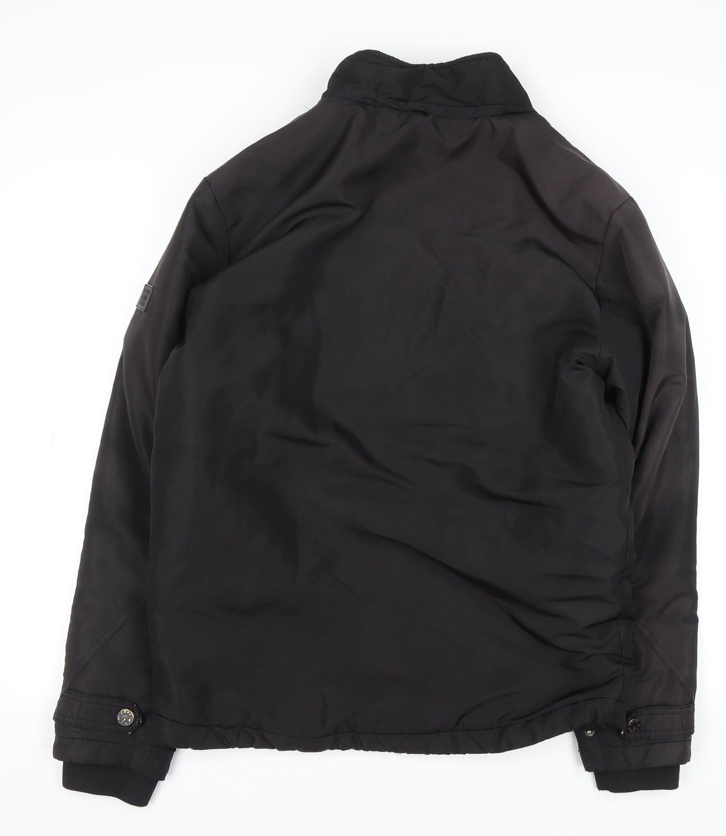 Jack & Jones Core Men's Black L Bomber Jacket Polyester Lined Zip-Up