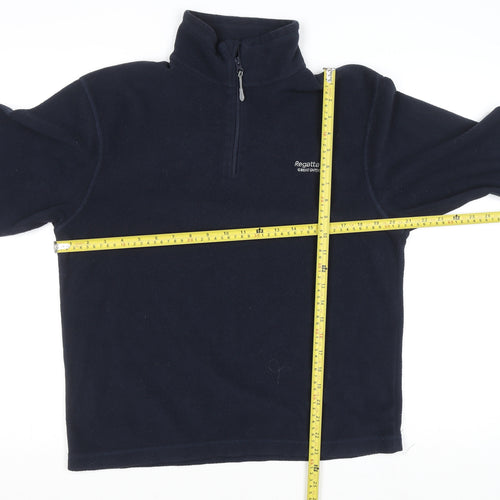 Regatta Men Blue Fleece 1/4 Zip Pullover Sweatshirt Size S