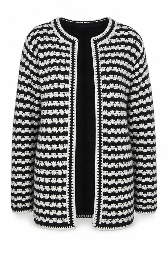 Marks and Spencer Women’s Black White Knit Cardigan Size 14