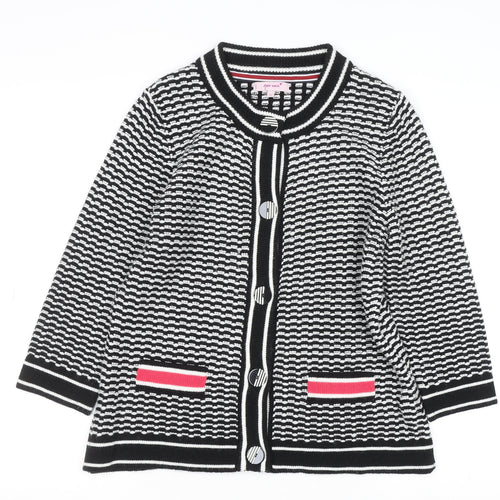 Marks and Spencer Women’s Black White Knit Cardigan Size 14