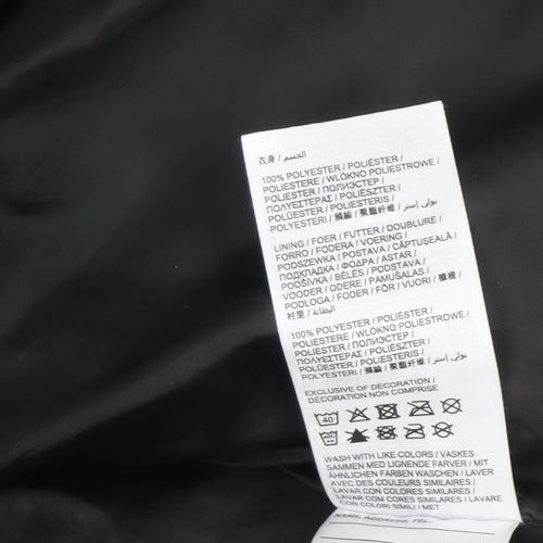 Hummel Men's Black M Puffer Jacket Hooded Water Resistant