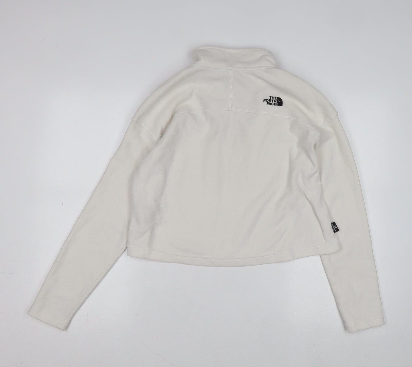 The North Face Womens White Fleece 1/4 Zip Pullover Sweatshirt L