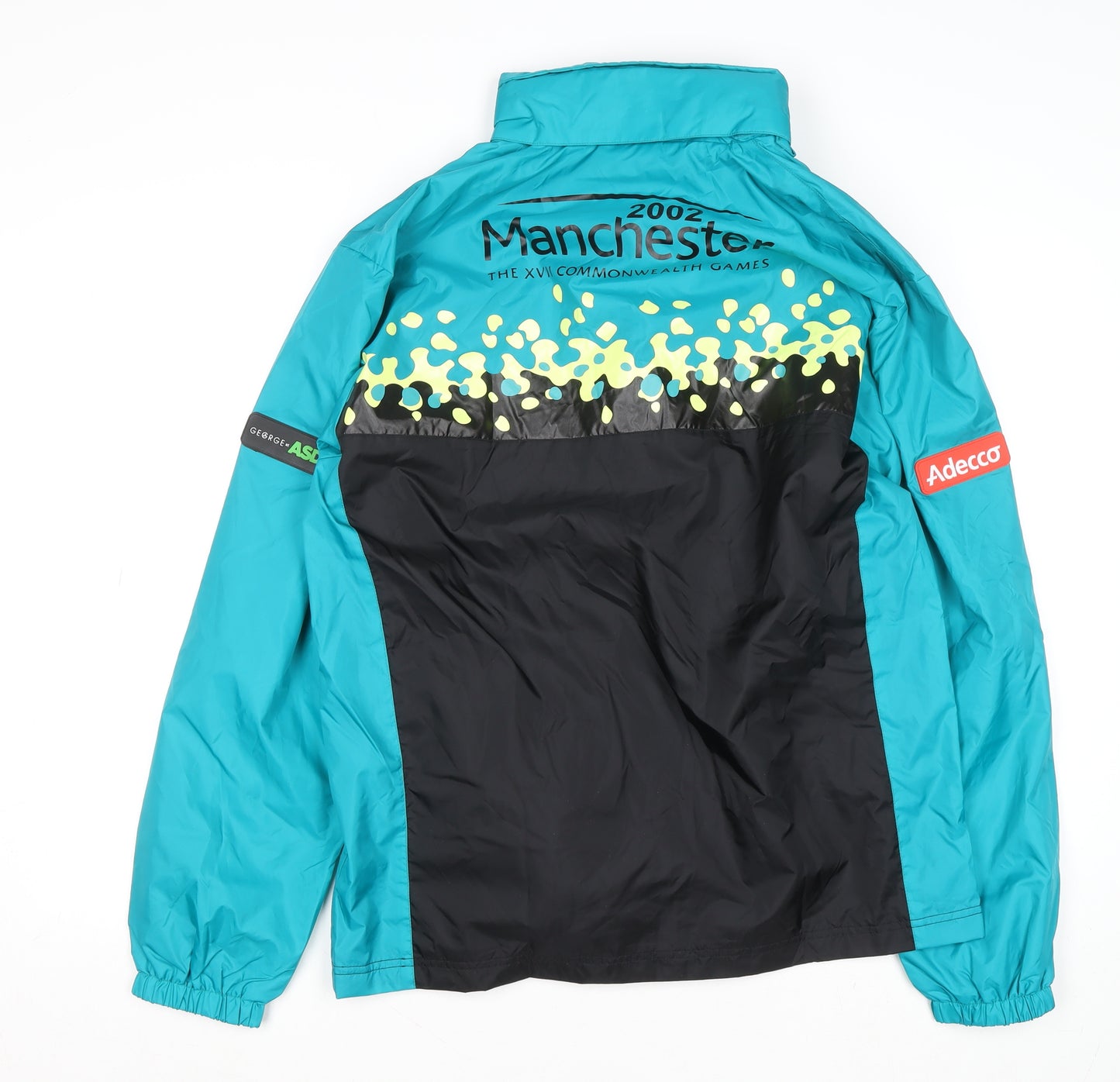 George Men’s Blue Windbreaker Jacket S Manchester 2002 Commonwealth Games
