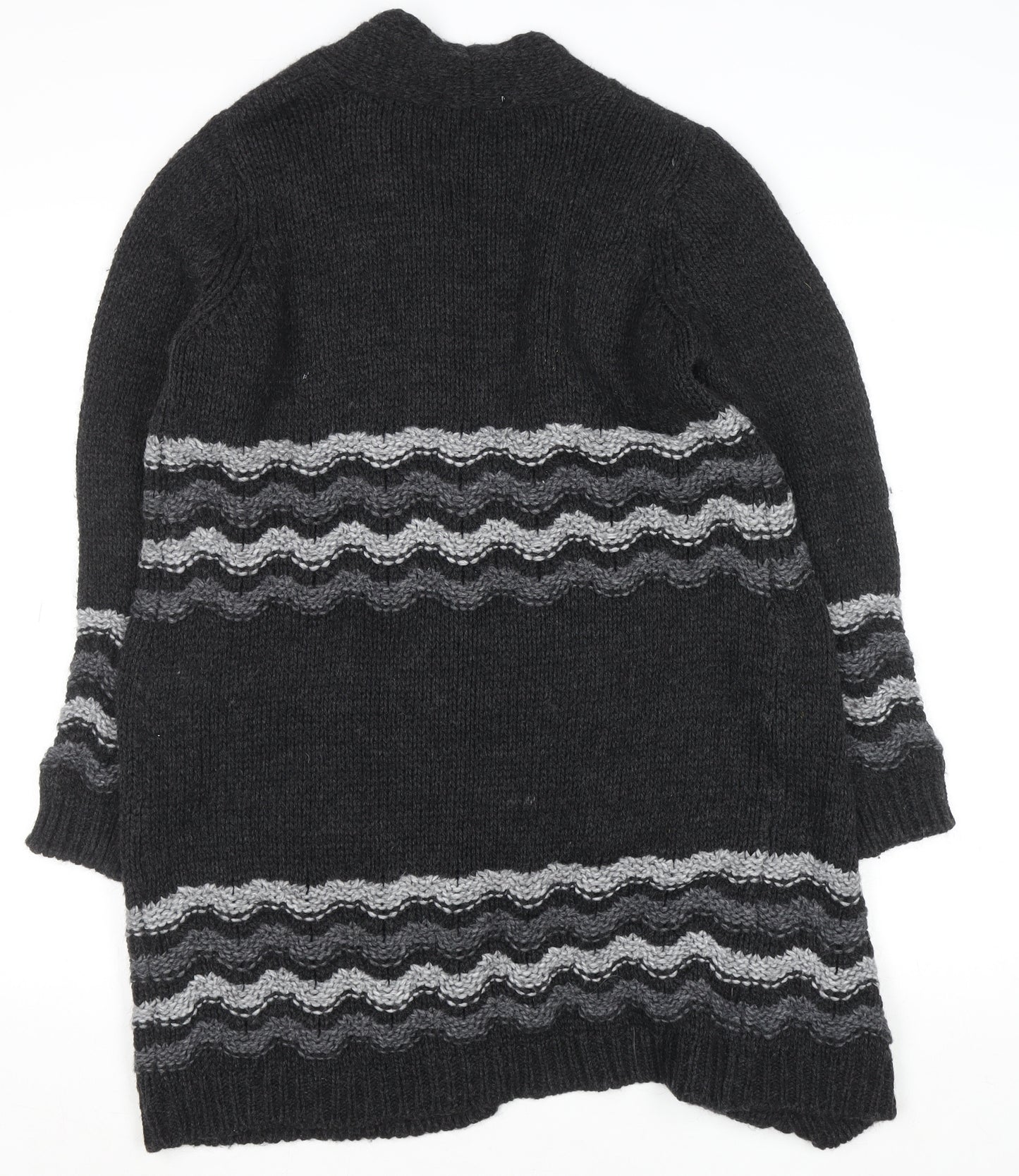 Marks and Spencer Women's Charcoal Grey Knit Cardigan M