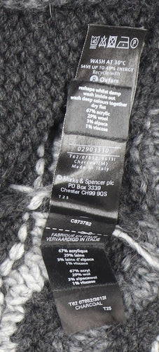 Marks and Spencer Women's Charcoal Grey Knit Cardigan M