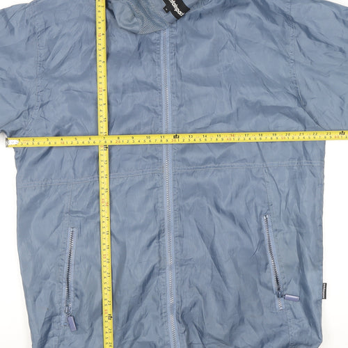 Mountainpack Men's Blue M Hooded Lightweight Windbreaker Jacket