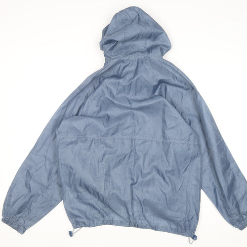 Mountainpack Men's Blue M Hooded Lightweight Windbreaker Jacket