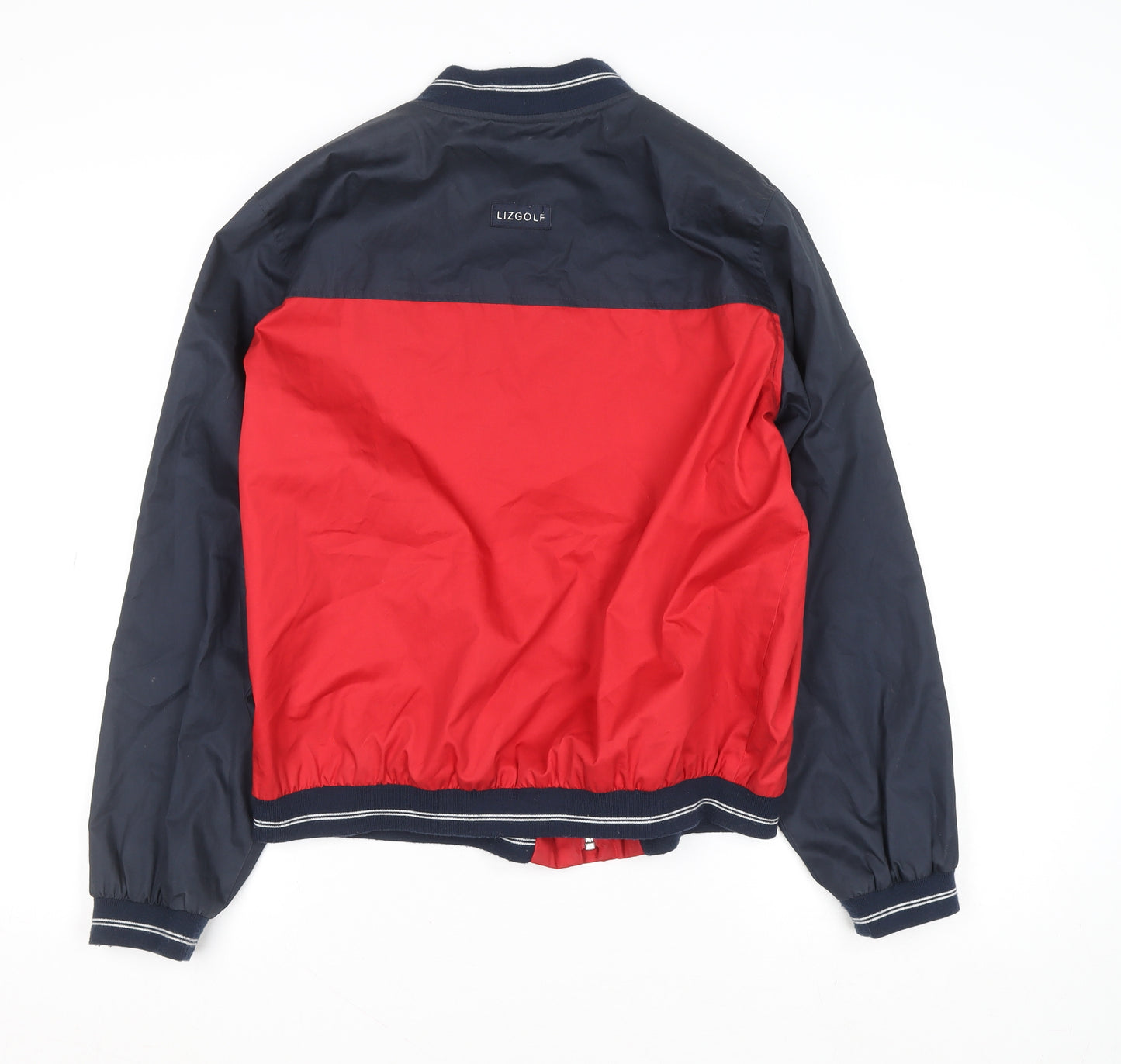Liz Claiborne Men’s Red Blue Varsity Cotton Jacket Size M
