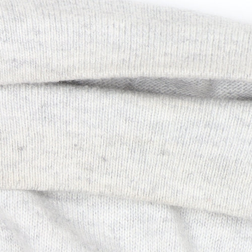 Mint Velvet Unisex Grey L High Neck Zip Detail Knit Jumper